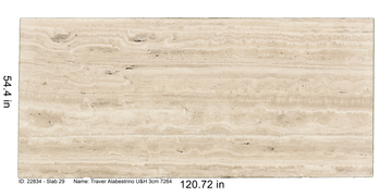 Travertine Alabestrino Vein Cut Unfilled by ABC Worldwide Stone - view 4