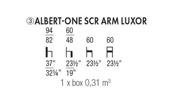 ALBERT-ONE SCR ARM LUXOR by Accento SRL - view 2
