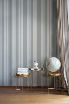 PALATINE / Art. righe inglesi-Navy blue by AGENA