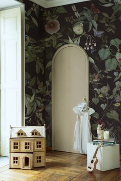 THE GLORIOUS GARDEN  / Art. floreale liberty-chocolate by AGENA