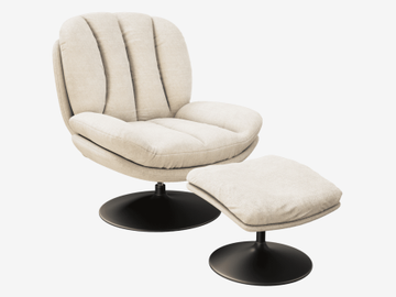 ARMCHAIR LISBOA Rotating seat by Akante