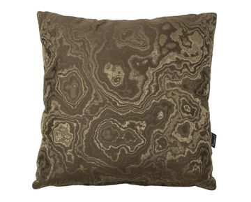 CUSHION MINERAL GOLDEN TAUPE + PROJECT  45×45 by Aldeco