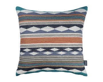 CUSHION L’ESPRIT AFRICAIN BLEU ZANZIBAR 40×40 by Aldeco