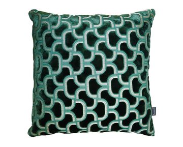 CUSHION DIGBY VELVET DARK FOREST 50×50 by Aldeco