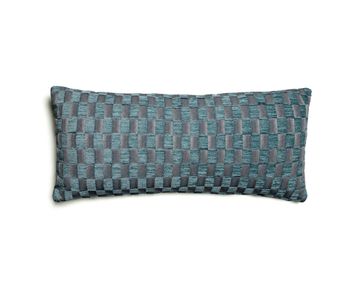 CUSHION DAMIER PORCELAIN BLUE 50×30 by Aldeco