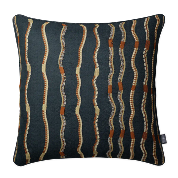 CUSHION LIGNE DE VIE CLAUS Nuit Bleu 50X50 P by Aldeco