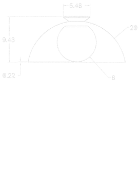Flush Half-Dome 20" by Allied Maker