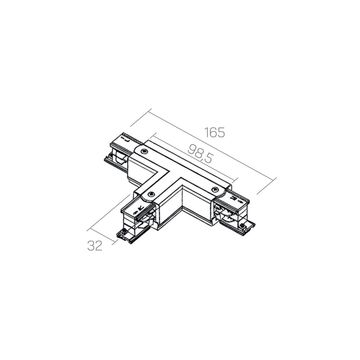 TRIFASE Connettore a T - Sinistro by Amarcords
