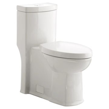 Boulevard One-Piece Dual Flush 1.6 gpf/6.0 Lpf and 1.1 gpf/4.2 Lpf Chair Height Elongated Toilet With Seat by American Standard