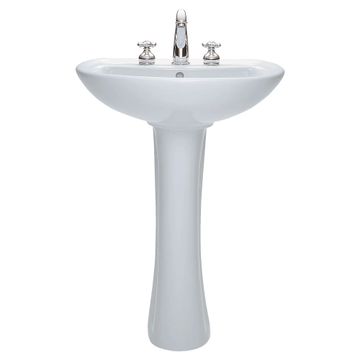 Cadet 8-Inch Widespread Pedestal Sink Top and Leg Combination by American Standard
