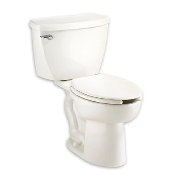 Cadet Two-Piece Pressure Assist 1.1 gpf/4.2 Lpf Chair Height Elongated EverClean Toilet by American Standard