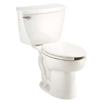 Cadet Two-Piece Pressure Assist 1.6 gpf/6.0 Lpf Elongated EverClean Toilet by American Standard