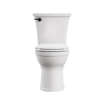 Champion PRO Two-Piece 1.28 gpf/4.8 Lpf Chair Height Round Front Right-Hand Trip Lever Toilet Less Seat by American Standard