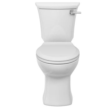 Edgemere Two-Piece 1.28 gpf/4.8 Lpf Chair-Height Round-Front 10 in. Rough Toilet Less Seat by American Standard
