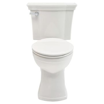 Estate VorMax Plus Two-Piece 1.28 gpf/4.8 Lpf Chair Height Elongated Toilet With Seat by American Standard