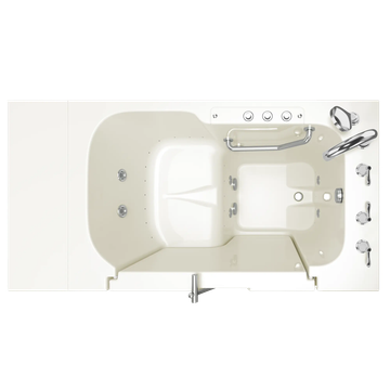 Gelcoat Premium Series 32 in. x 52 in. Outward Opening Door Walk-In Bathtub by American Standard