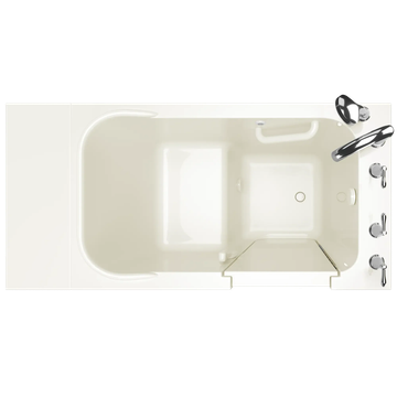 Gelcoat Value Series 28 x 48-Inch Walk-in Tub With Soaker System - Left-Hand Drain With Faucet by American Standard