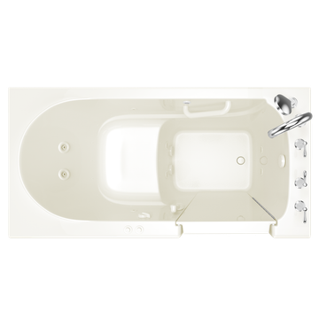 Gelcoat Value Series 30x60 Inch Walk-In Bathtub with Combination Air Spa and Whirlpool Massage System - Right Hand Door and Drain by American Standard