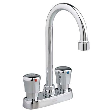 Metering 4 Inch Centerset Gooseneck Faucet, 1.0 gpm by American Standard
