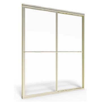 Prestige 48 x 71-1/2-Inch Height Framed Sliding Shower Door with Clear Glass by American Standard