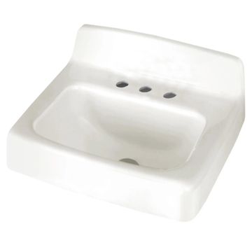 Regalyn Cast Iron Wall-Hung Sink With 8-Inch Widespread by American Standard