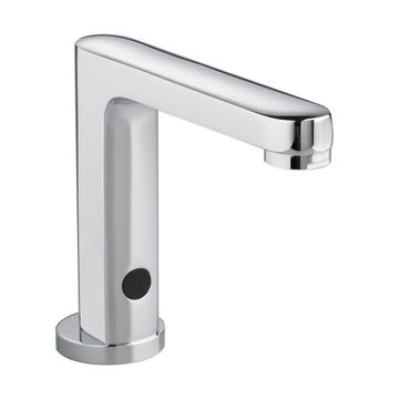 Selectronic Multi-AC Powered Single Hole Touchless Bathroom Faucet 0.5 GPM Cast Brass Spout with Vandal Resistant Multi-Laminar Spray by American Standard
