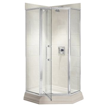 Town Square 38 Inch by 38 Inch Neo Angle Shower Base by American Standard