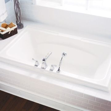 Town Square 72 x 42-Inch Drop-In Bathtub With EverClean Air Bath System by American Standard