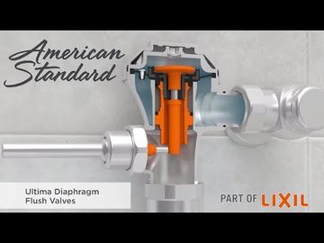 Ultima Manual Toilet Flush Valve, Diaphragm-Type, 1.28 gpf/4.8 Lpf by American Standard