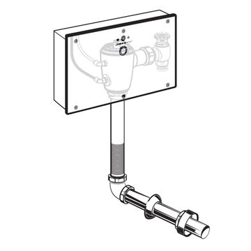 Ultima Selectronic Concealed Toilet Flush Valve with Wall Box, Base Model, Piston-Type, 1.28 gpf/4.8 Lpf by American Standard