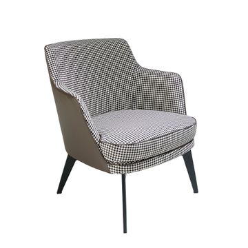 Armchair upholstered in fabric pata gallo by Angel Cerdá