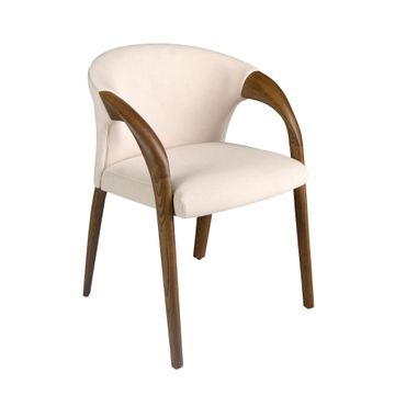 Chair velvet crema by Angel Cerdá