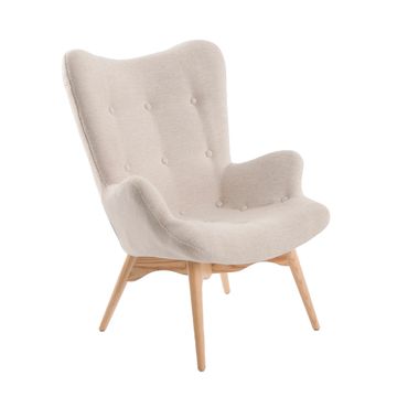 Armchair upholstered in fabric capitone by Angel Cerdá
