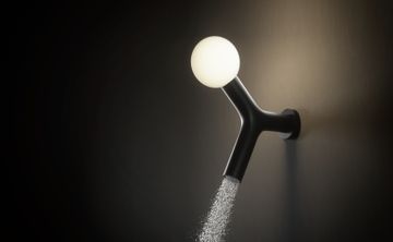 Apollo modern design lamp in lacquered brass by Antoniolupi