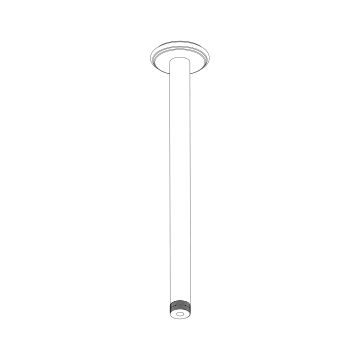 Braccio doccia da soffitto ø 21 mm L. 300 mm by AQUAELITE