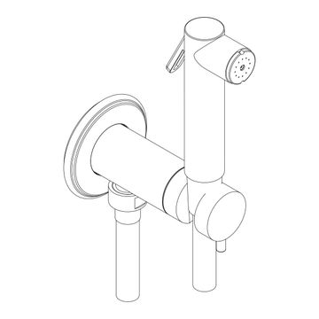 Set doccetta bidet / idroscopino con miscelatore incasso by AQUAELITE