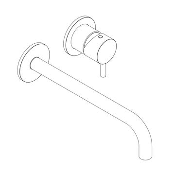 Miscelatore lavabo incasso by AQUAELITE