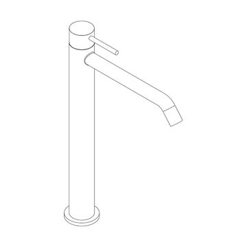 Miscelatore lavabo alto Ø 34 mm by AQUAELITE