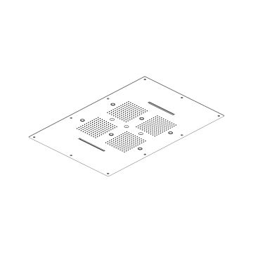 Soffione incasso a controsoffitto 850×540 mm by AQUAELITE