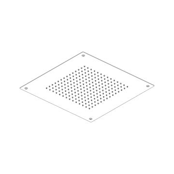 Soffione a incasso a controsoffitto 400×400 mm by AQUAELITE