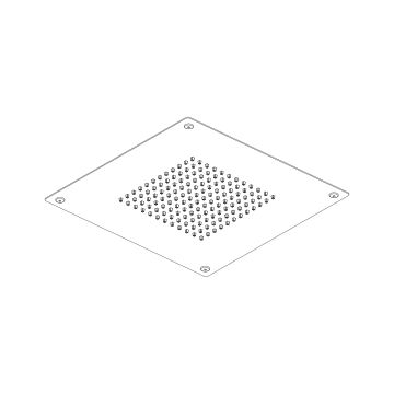 Soffione a incasso a controsoffitto 280×280 mm by AQUAELITE