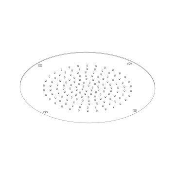 Soffione a incasso a controsoffitto ø 400 mm by AQUAELITE