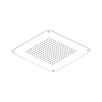 Soffione a incasso a controsoffitto 400×400 mm by AQUAELITE