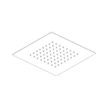 Soffione a pioggia 250×250 // h. 2 mm by AQUAELITE