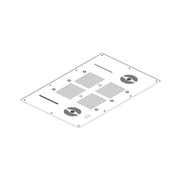 Soffione incasso a controsoffitto 850×540 mm by AQUAELITE