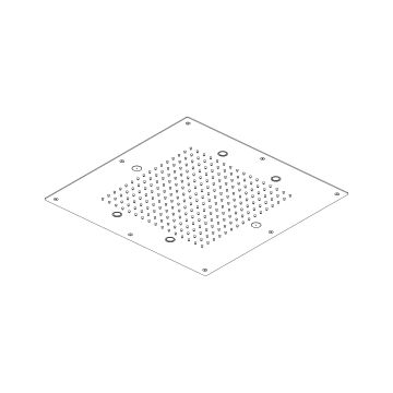 Soffione a incasso a controsoffitto 500×500 mm by AQUAELITE