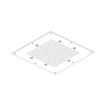 Soffione a incasso a controsoffitto 500×500 mm by AQUAELITE