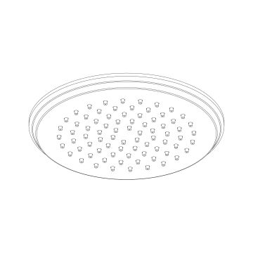 Soffione a pioggia ø 220 mm // h. 15 mm by AQUAELITE