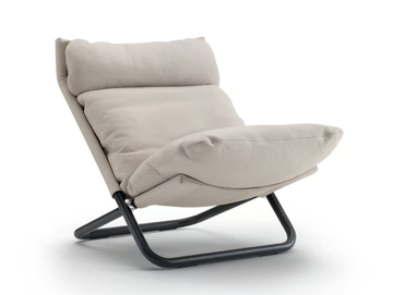CROSS HIGH - Leather armchair by Arflex - view 2