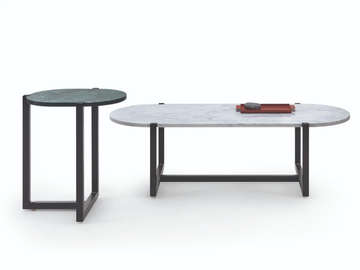 SIGMUND - Oval marble coffee table by Arflex - view 2